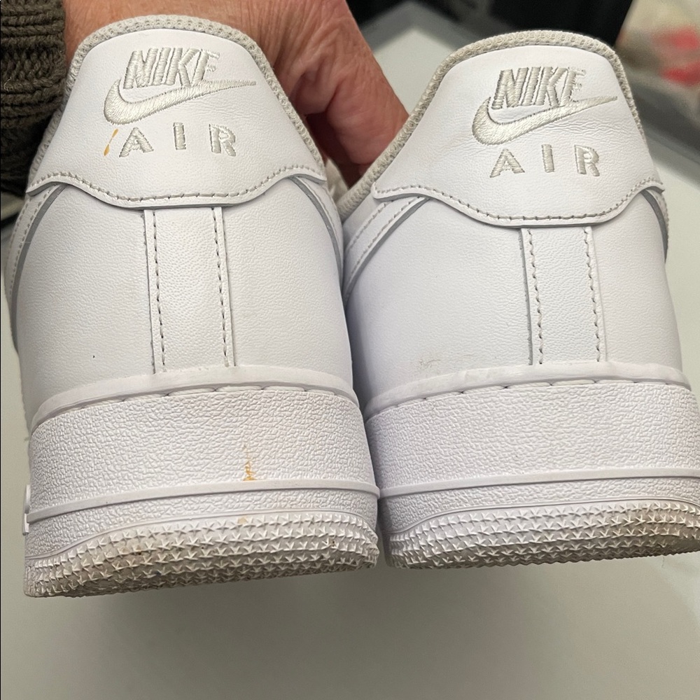 Nike Air Force 1 Low White Sneakers Men’s Size 12 - Picture 11 of 14